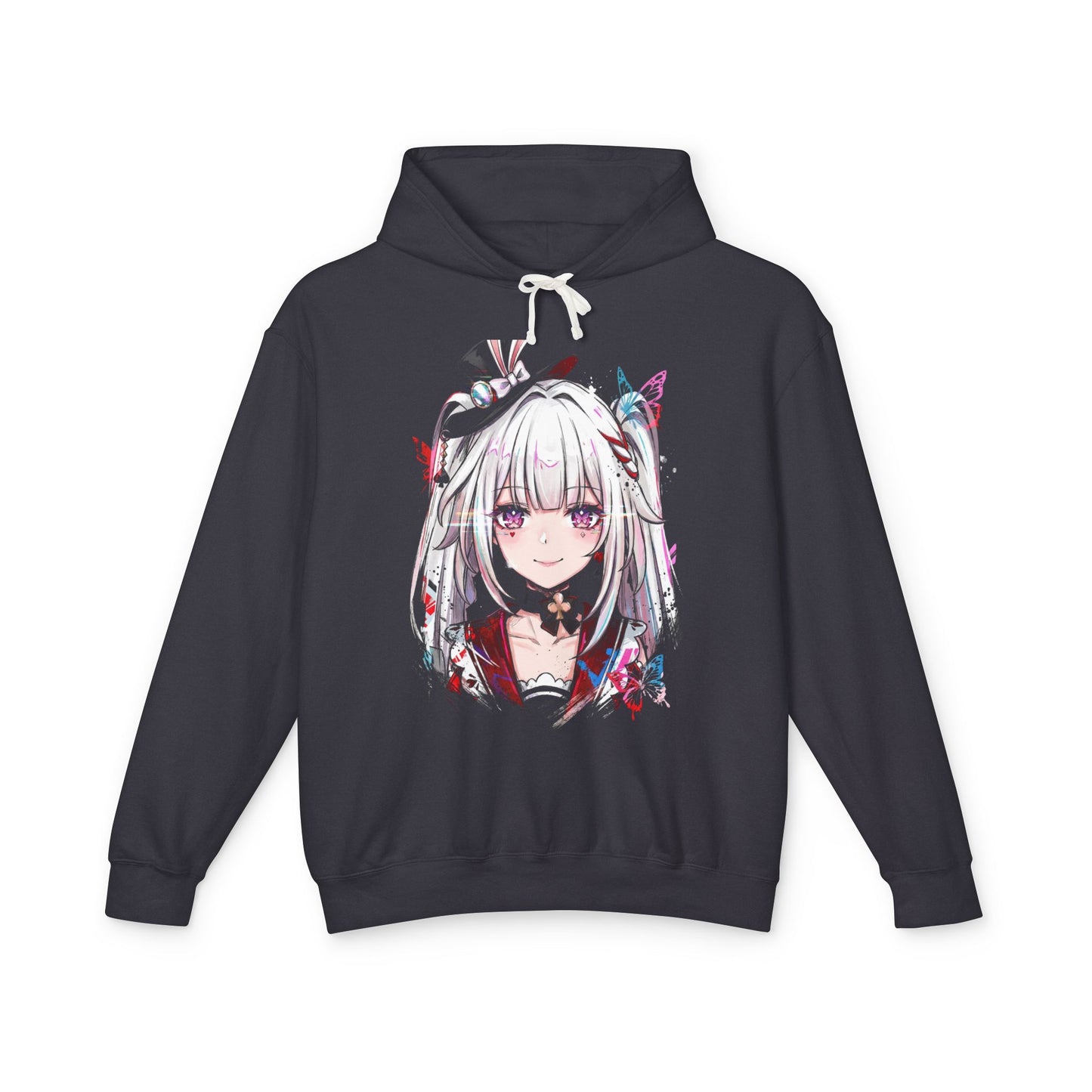 Sparxie HSR Blue Spiky Hair Yellow Eyes Neon Jacket Portrait Unisex Premium Hoodie