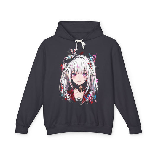 Sparxie HSR Blue Spiky Hair Yellow Eyes Neon Jacket Portrait Unisex Premium Hoodie