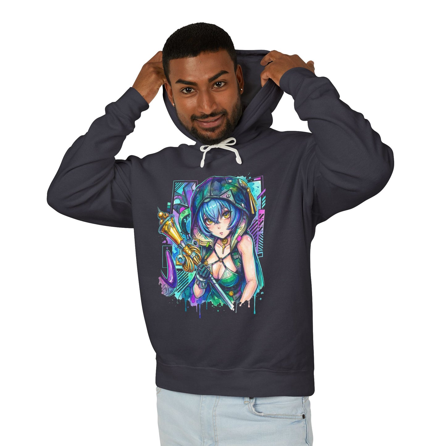Lucia Elowen ZZZ Spook Shack Goat Thiren Portrait Unisex Premium Hoodie