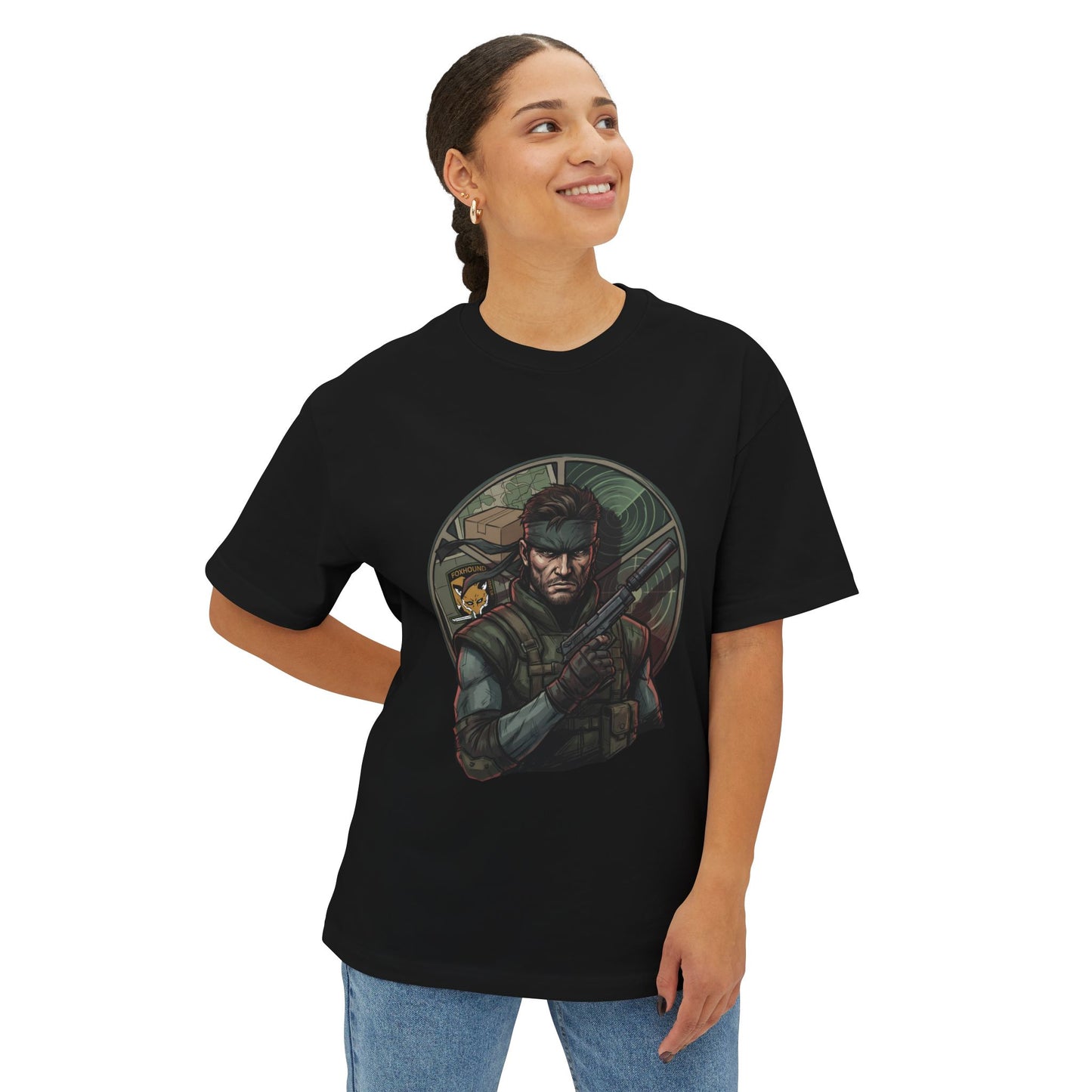 Solid Snake Metal Gear Solid: Legendary Stealth Operative Premium Oversized Unisex T-Shirt