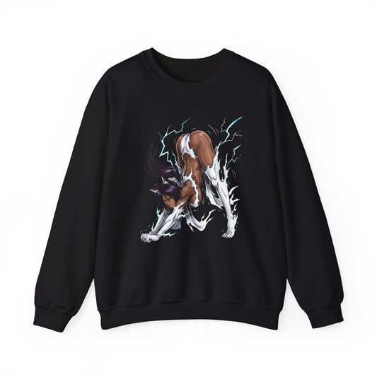 Bleach Yoruichi Shihouin Flash Goddess Martial Arts Master Crewneck Sweatshirt