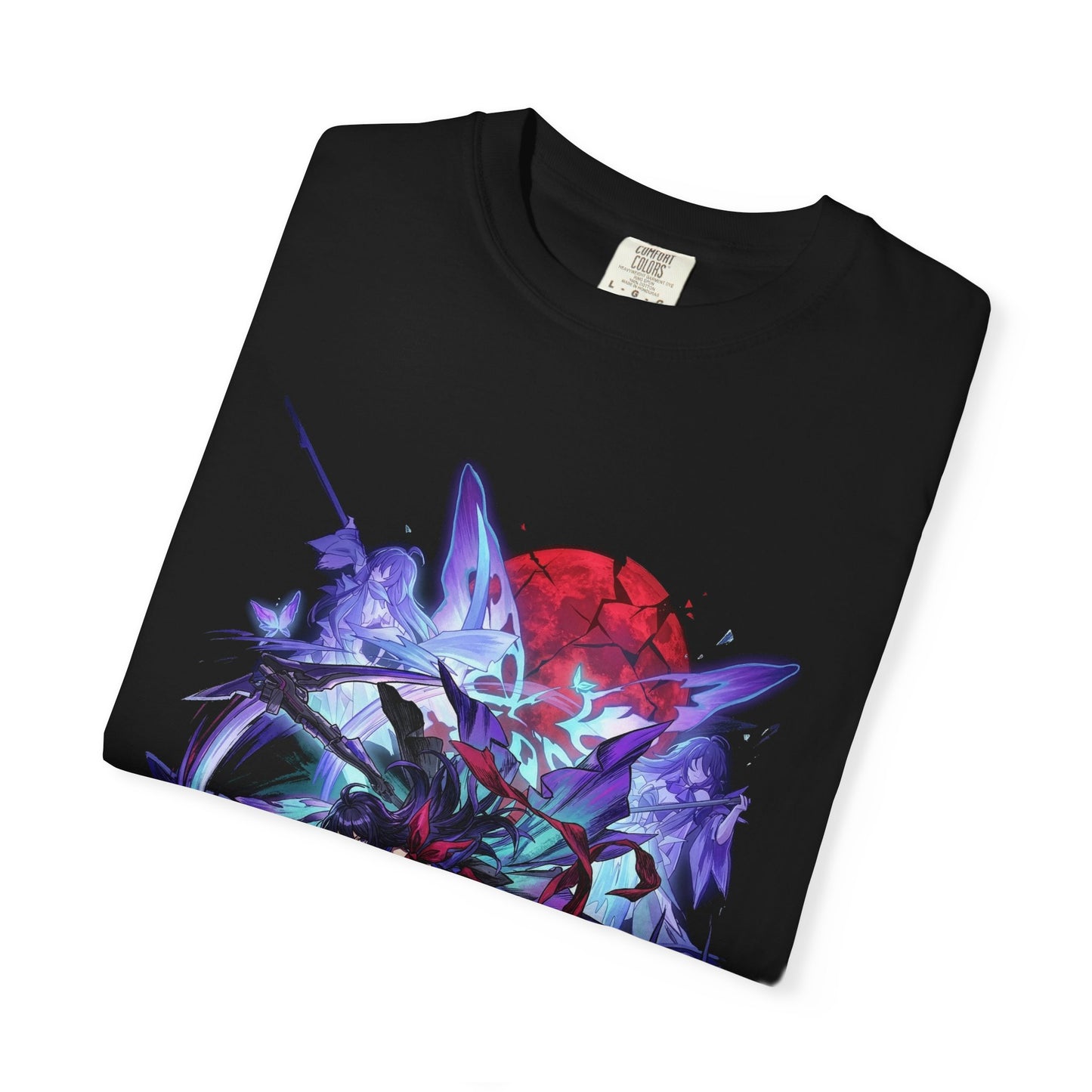 HSR Seele Blue Hair Butterfly Clips Portrait Premium T-Shirt
