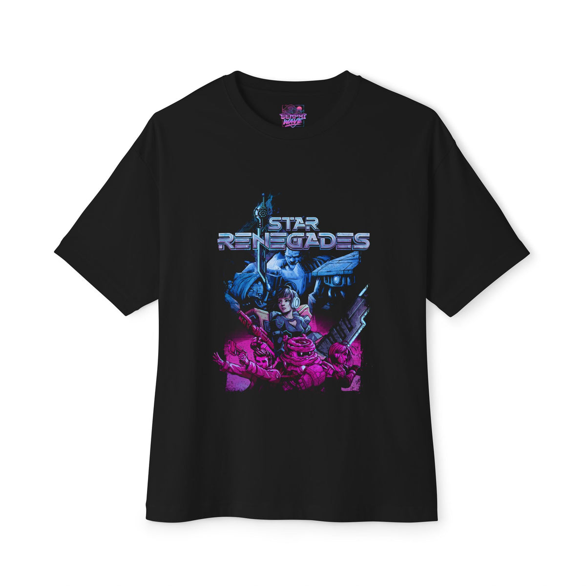 Star Renegades Rebel Squad Blue Neon Oversized T-Shirt