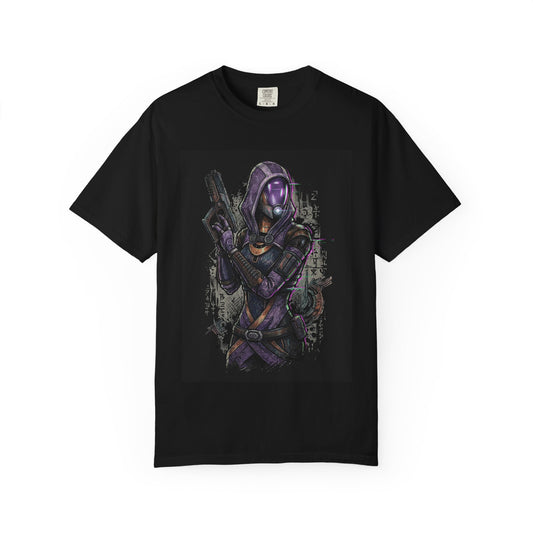 Mass Effect Tali Zorah Quarian Engineer Purple Suit Iconic Design Premium T-Shirt