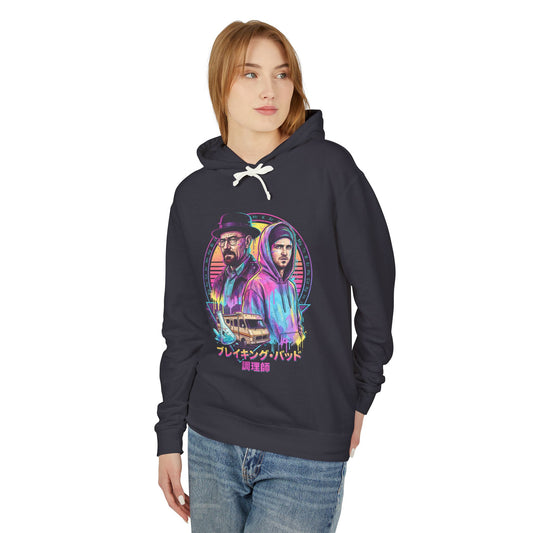 Breaking Bad RV Camper Walter White and Jesse Pinkman Art Vaporwave Synthwave Unisex Premium Hoodie