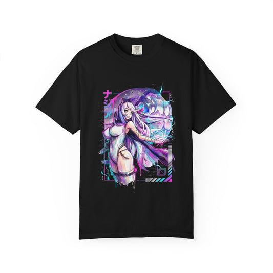 Narja and Her Flying Wyrm Companion Elysion CZN Epic Battle Illustration Premium T-Shirt