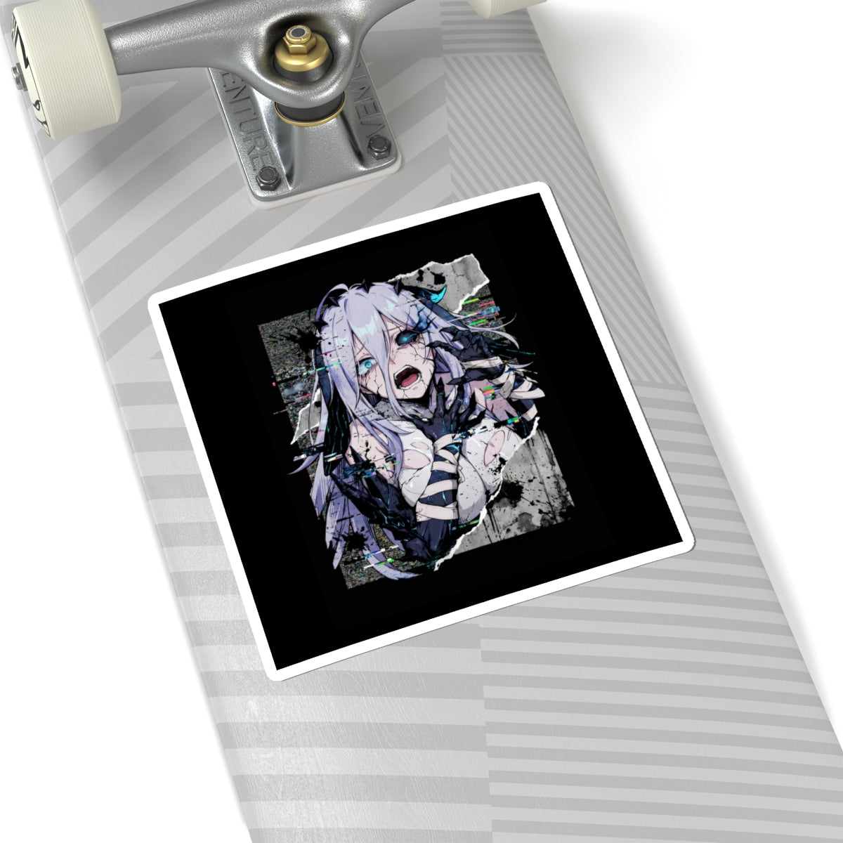 Narja Chaos Zero Nightmare Glitch Horror Portrait Sticker