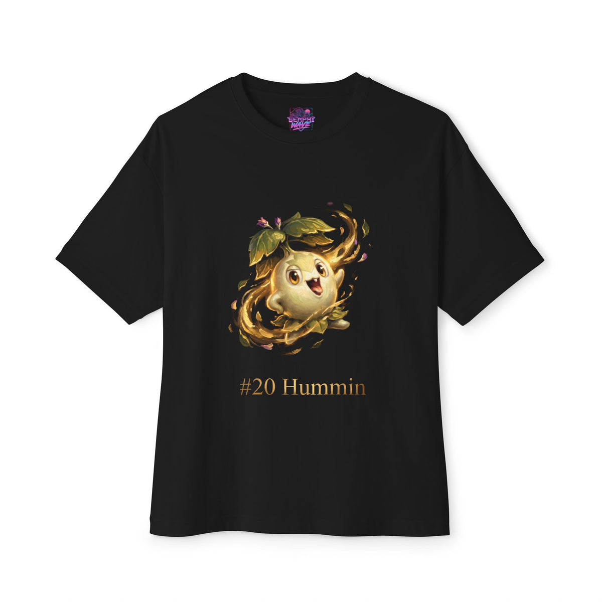 Hummin Aniimo Gold Oil Painting Creature Art - Oversized Premium Tee