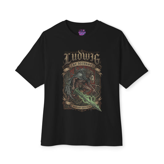 Ludwig Bloodborne Holy Moonlight Sword Phase Two Portrait Premium Oversized Unisex T-Shirt