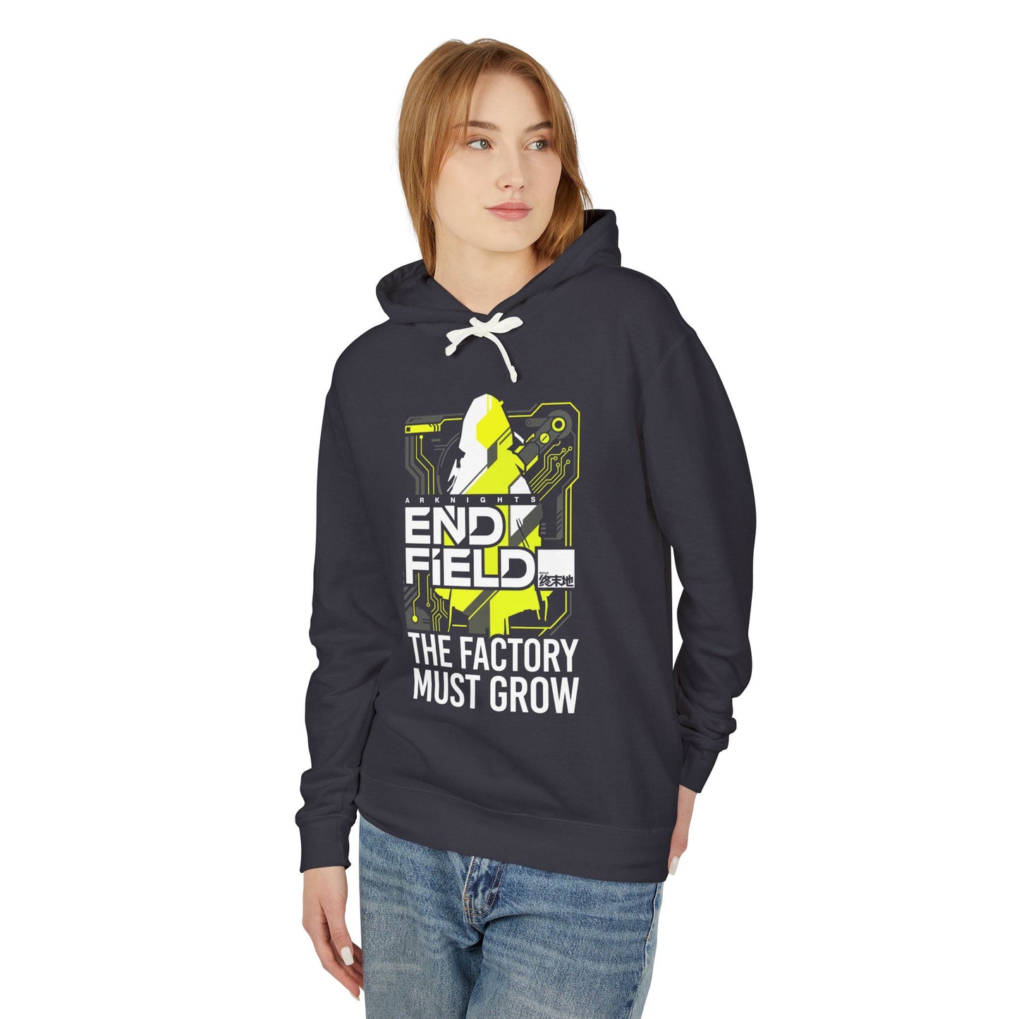 Arknights Endfield The Factory Must Grow Meme Factory Expansion Automation Endless Build Unisex Premium Hoodie
