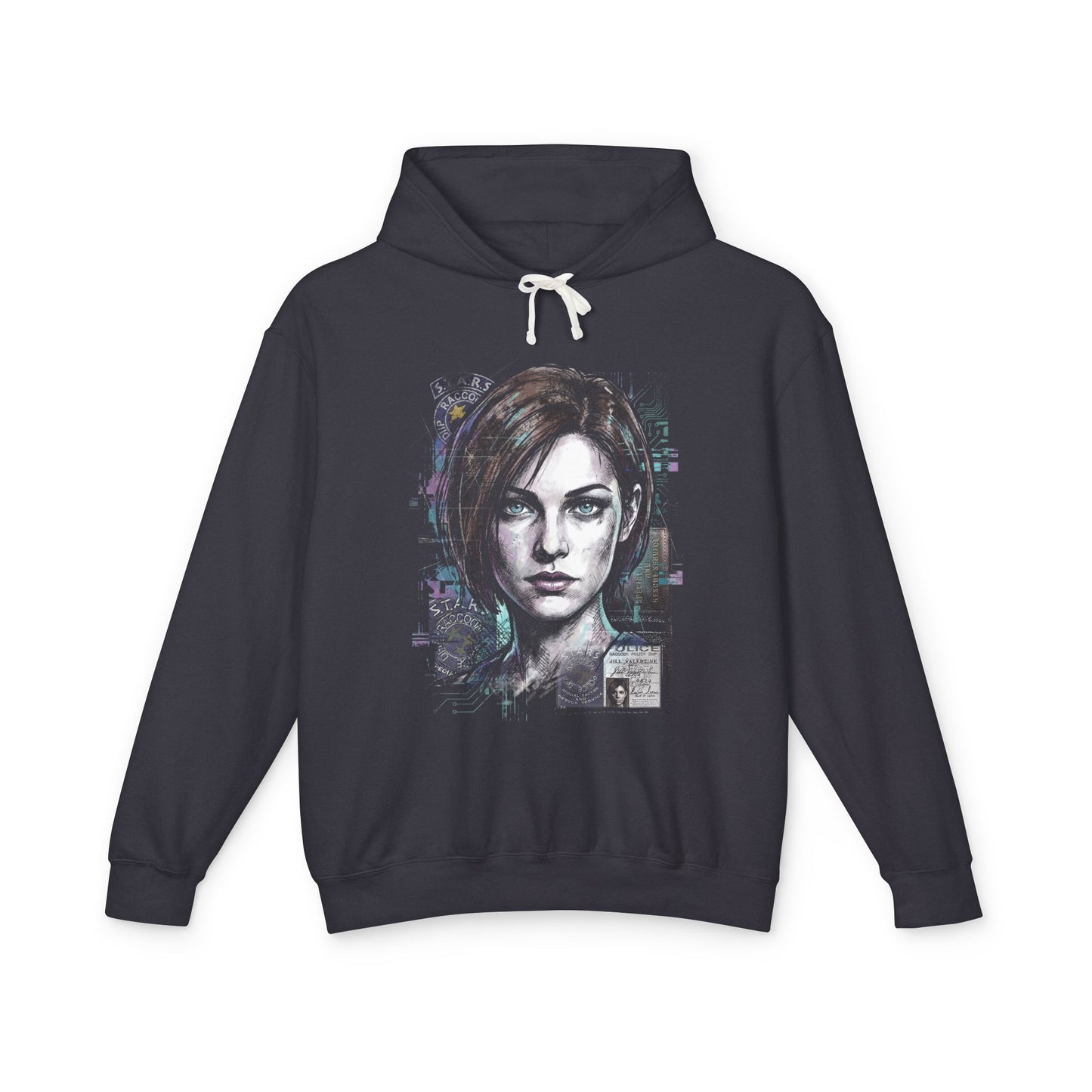 Jill Valentine Resident Evil Raccoon Police Department Art Unisex Premium Hoodie