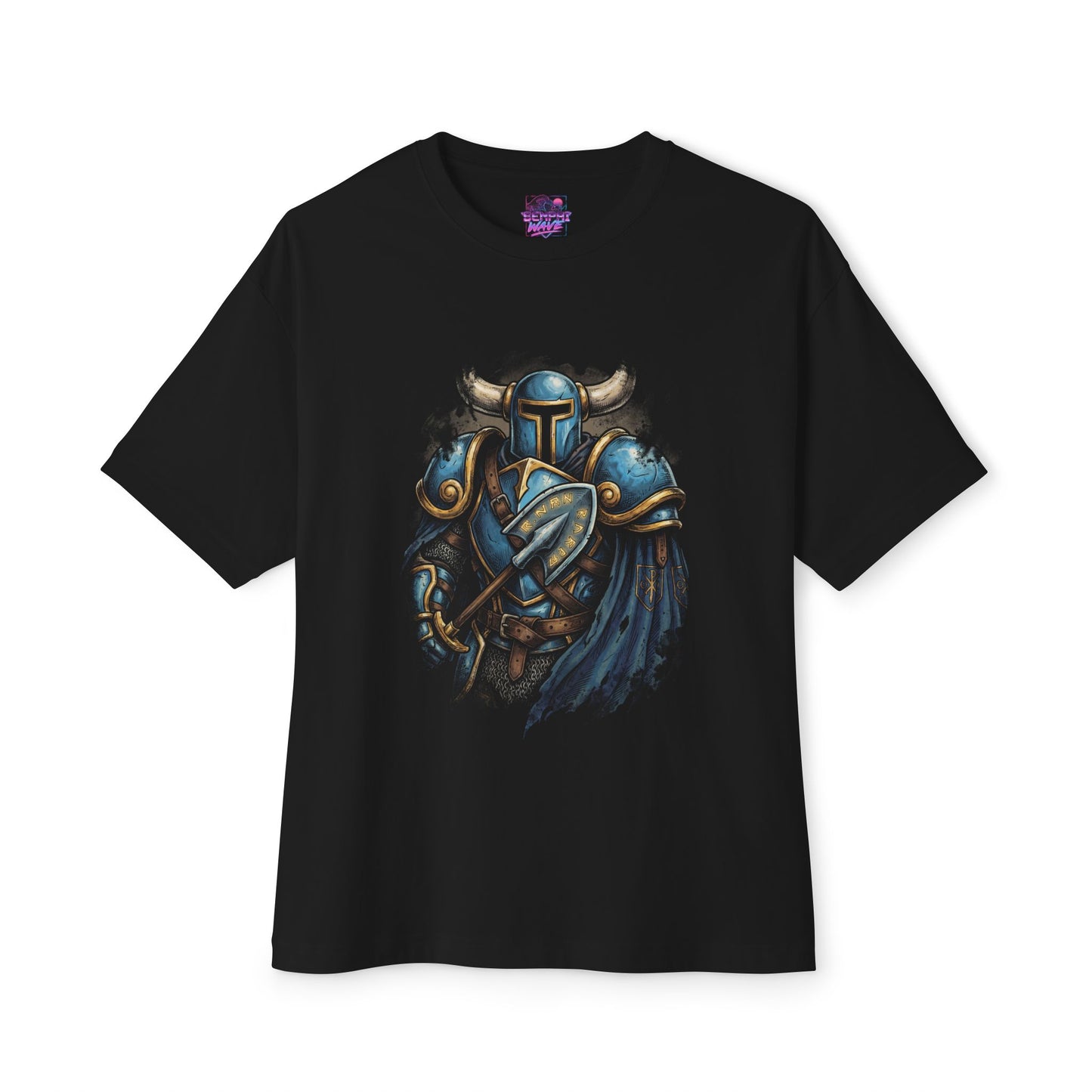 Shovel Knight Vaporwave Aesthetic Retro Design Premium Oversized Unisex T-Shirt