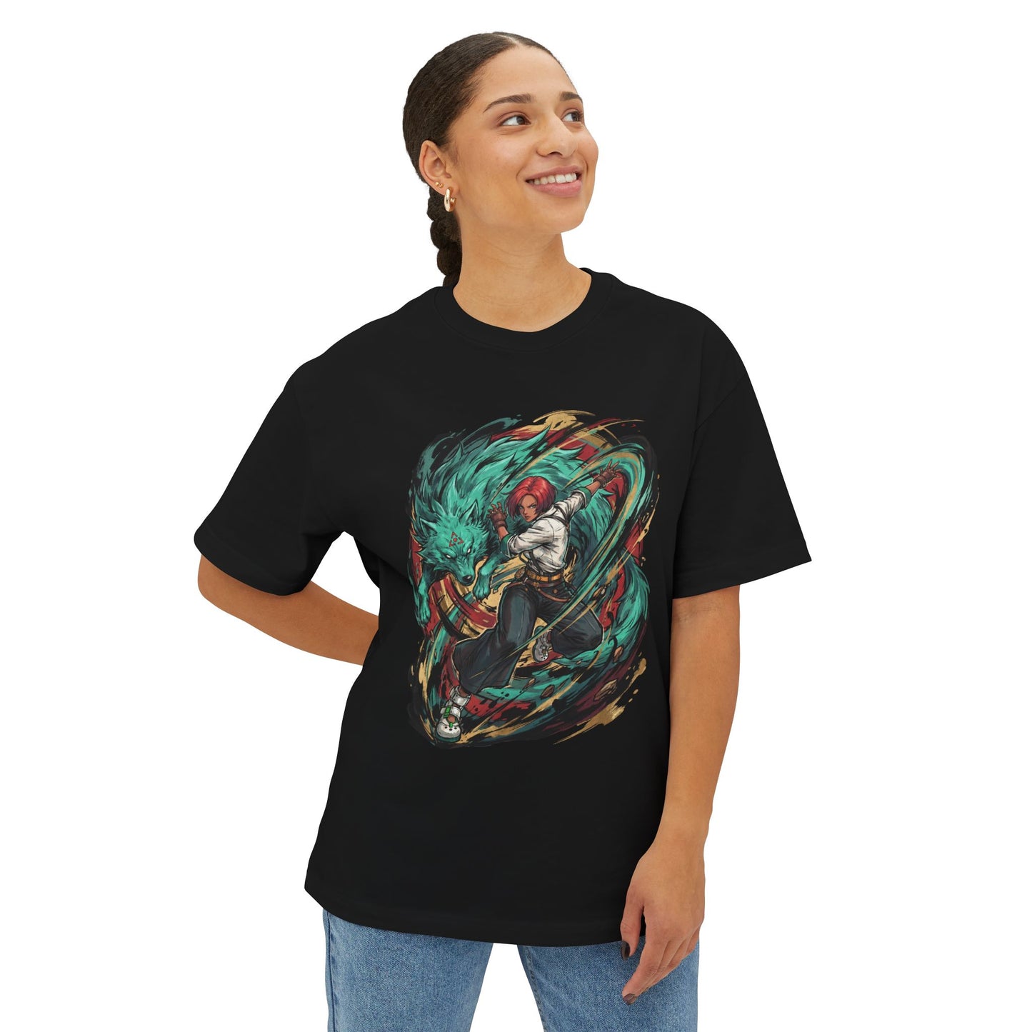 Giovanna Guilty Gear: Wolf Spirit Rushdown Masterpiece Premium Oversized Unisex T-Shirt
