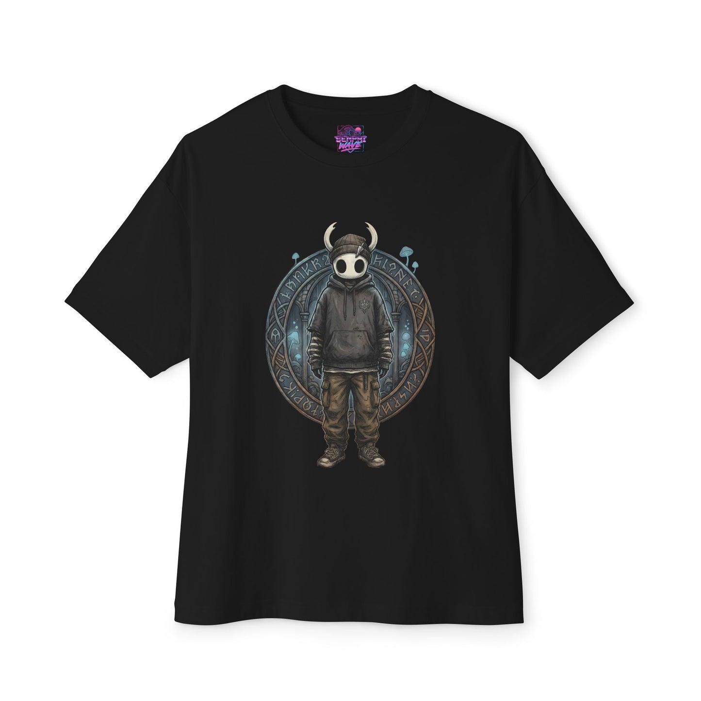 Hollow Knight Streetwear: Ghost in Cargo Pants & Chain Premium Oversized Unisex T-Shirt