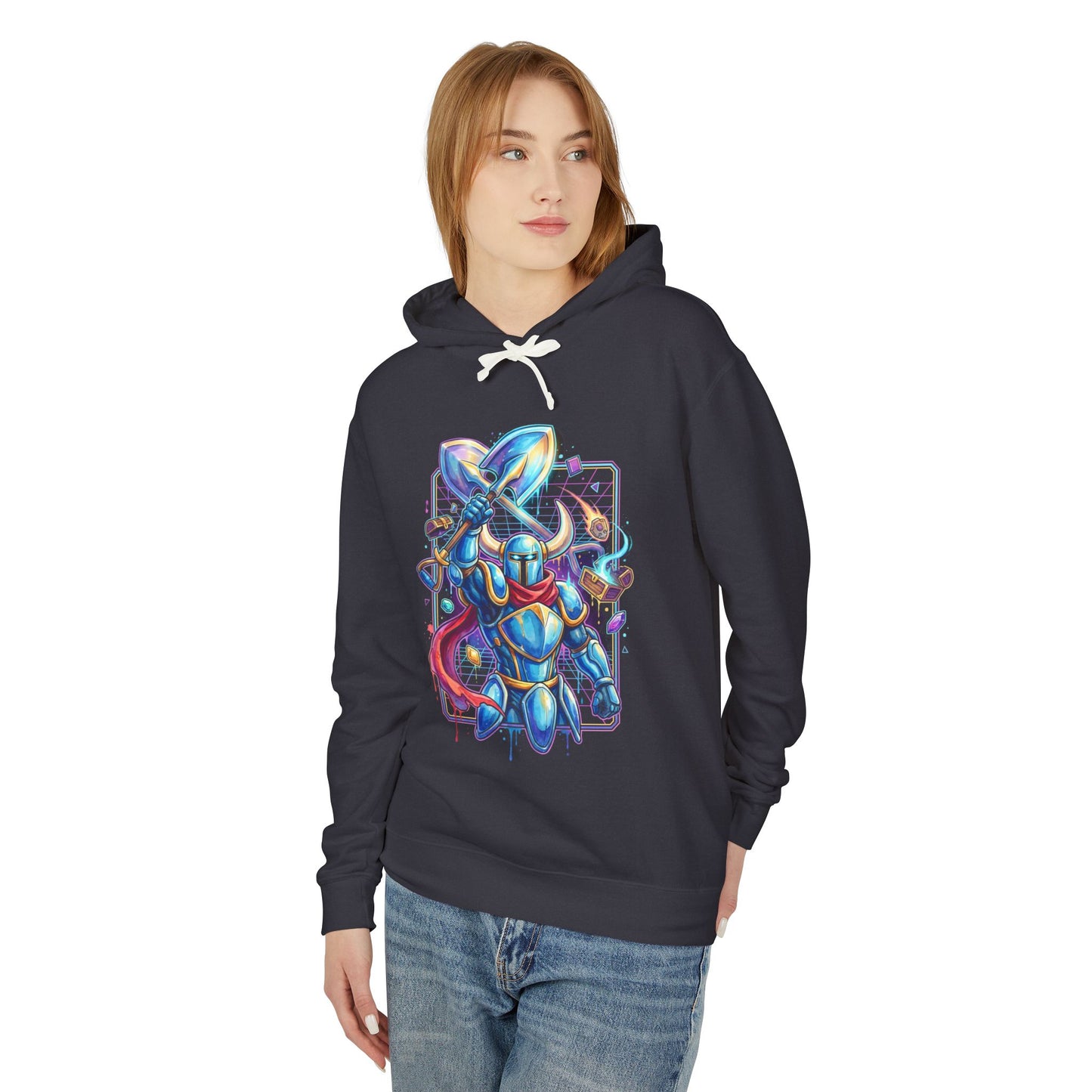 Shovel Knight Vaporwave Aesthetic Retro Design Unisex Premium Hoodie