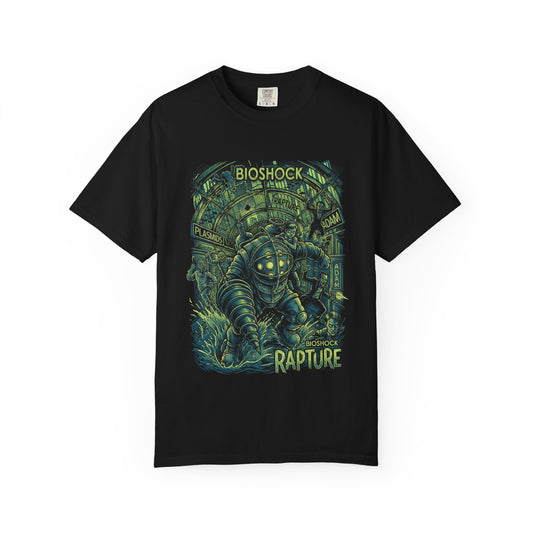 Synthwave Retro Bioshock 2 Rapture Art Deco Dystopia Premium T-Shirt