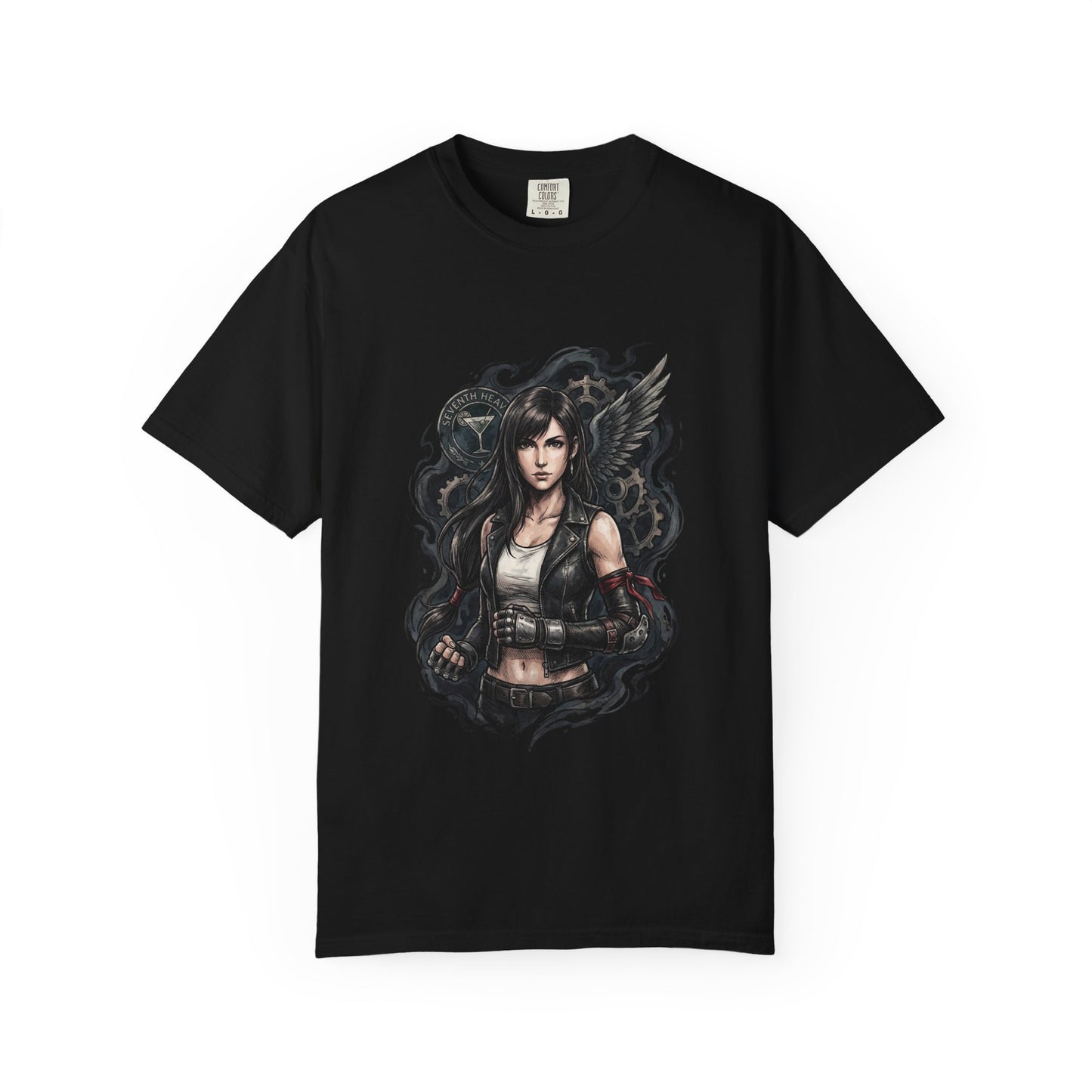 Final Fantasy 7 Tifa Seventh Heaven Bar Fighter Art Premium T-Shirt