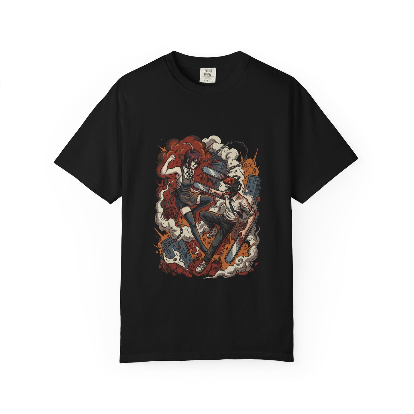 Chainsaw Man Denji Reze Chainsaw Head Pull Cord Devil Hunter Design Premium T-Shirt