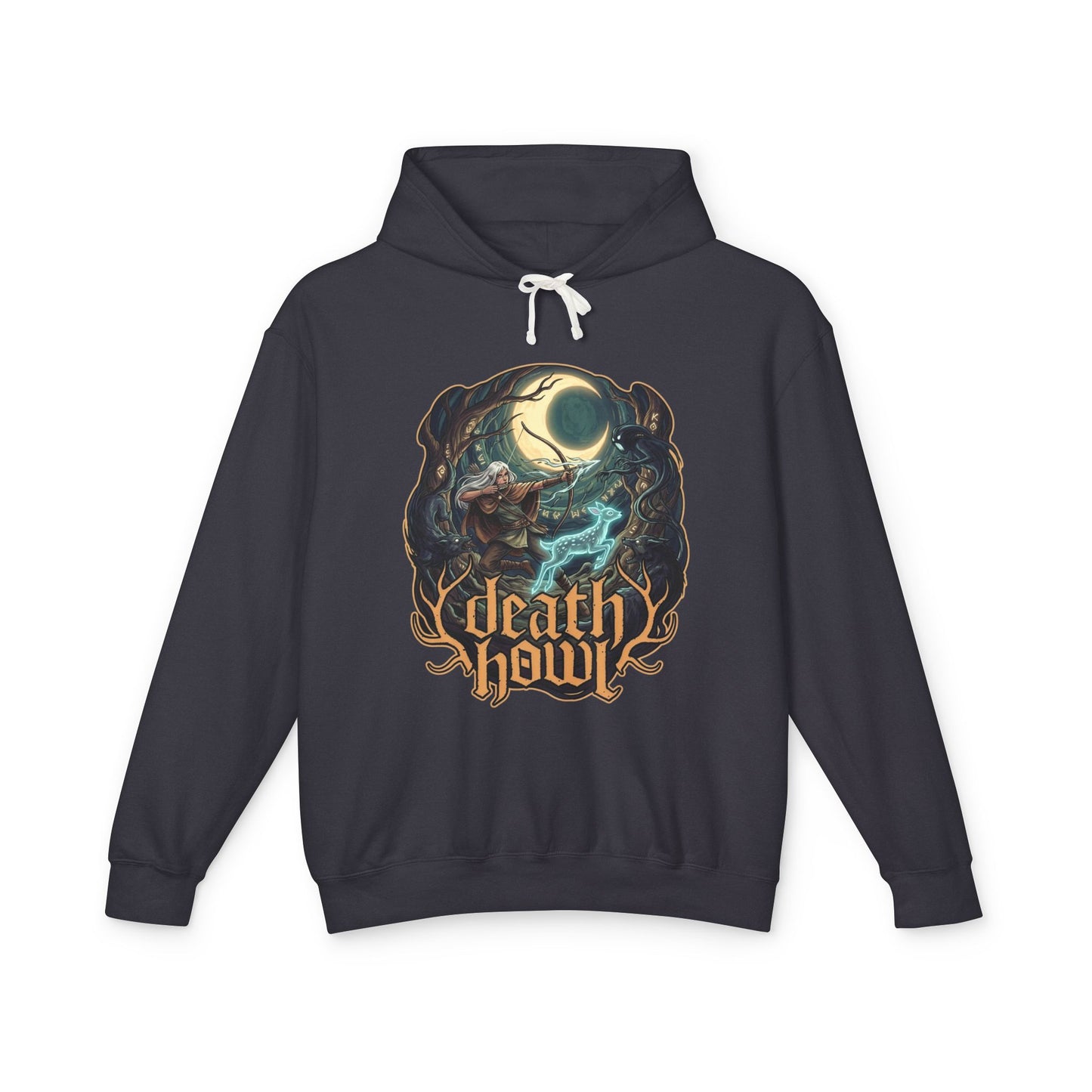 Death Howl Spirit Realm Deck Builder Game Fan Art Unisex Premium Hoodie
