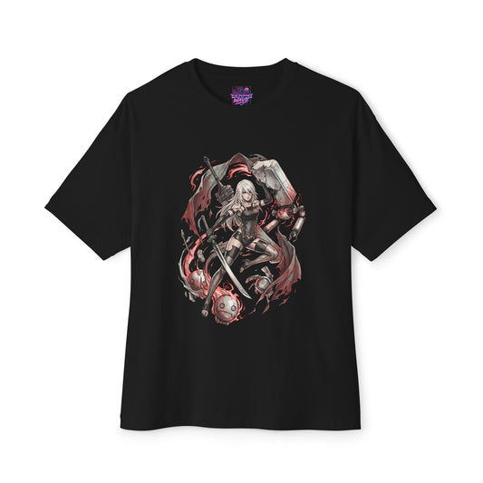 A2 YoRHa Type A No.2 Fan Art Portrait Premium Oversized Unisex T-Shirt