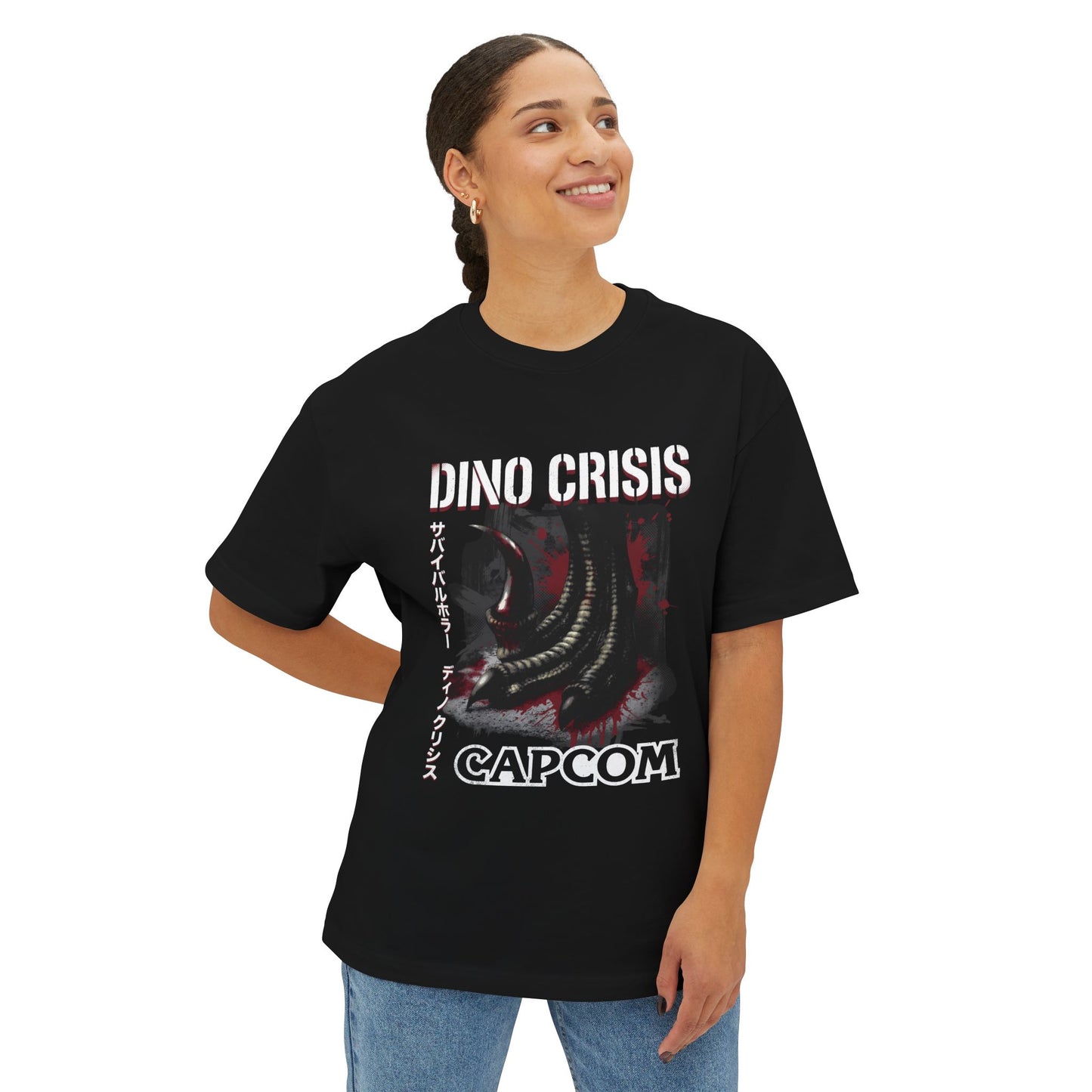 Dino Crisis Regina & Gail Team Survival Premium Oversized Unisex T-Shirt
