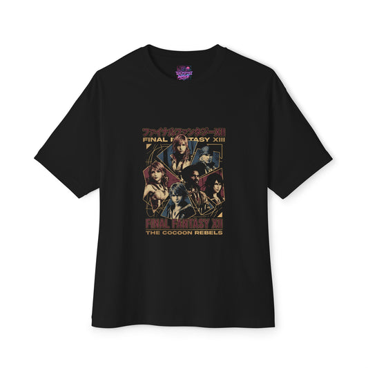 Final Fantasy XIII Cocoon Rebels Party Panels Oversized T-Shirt