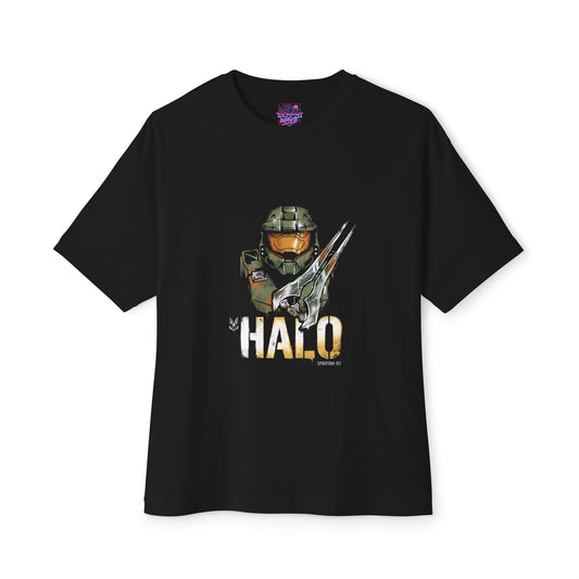 Master Chief Halo: Energy Sword & Plasma Rifle Premium Oversized Unisex T-Shirt