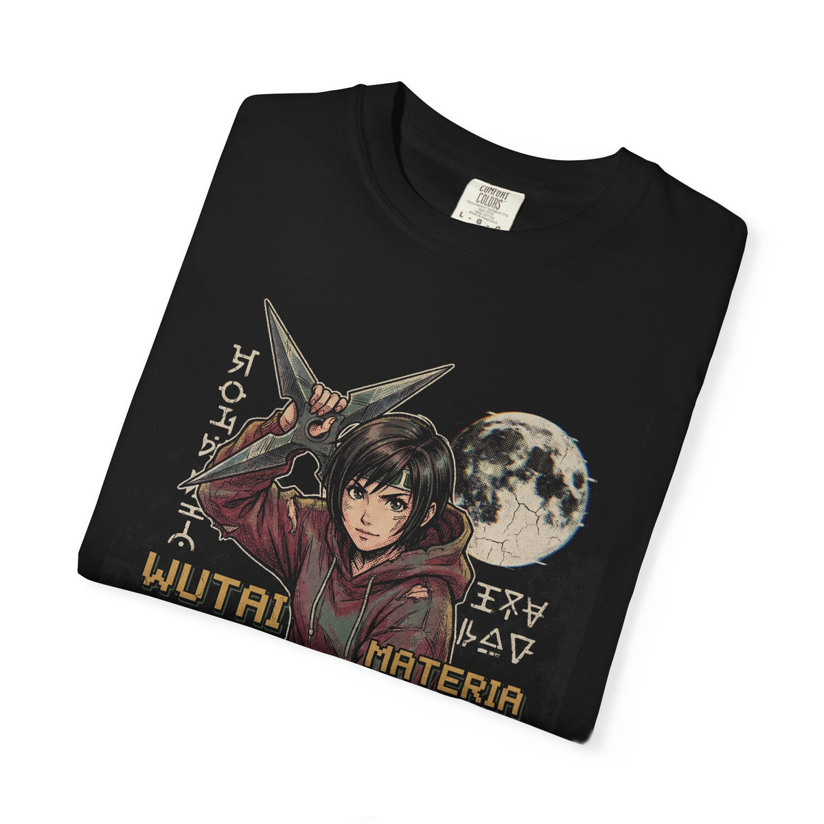 Final Fantasy VII Yuffie Kisaragi Ninja Shuriken Green Top Design Premium T-Shirt