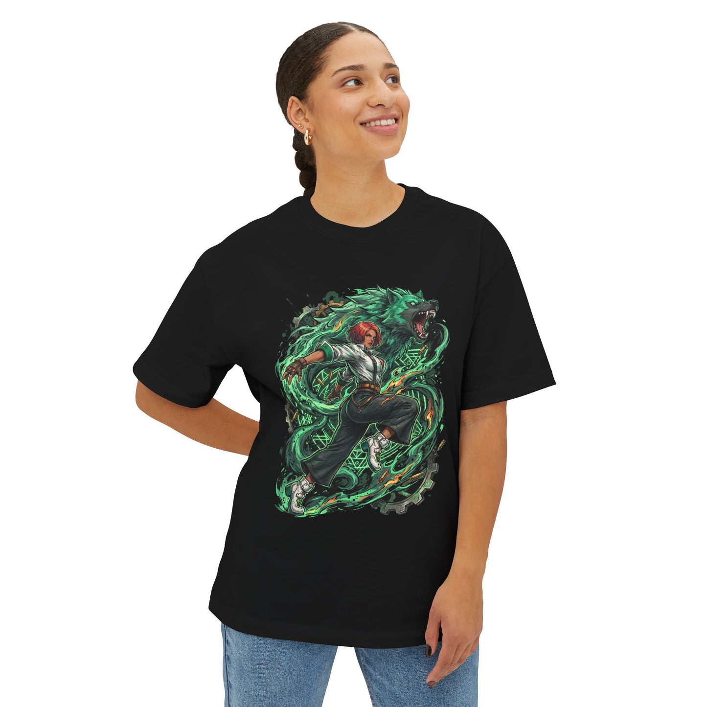 Giovanna Guilty Gear: Wolf Girl Rushdown Queen Premium Oversized Unisex T-Shirt