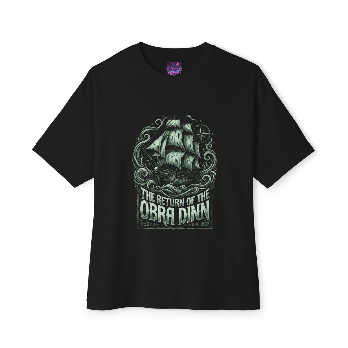 Return of the Obra Dinn Ghost Ship Compass 1807 Oversized T-Shirt