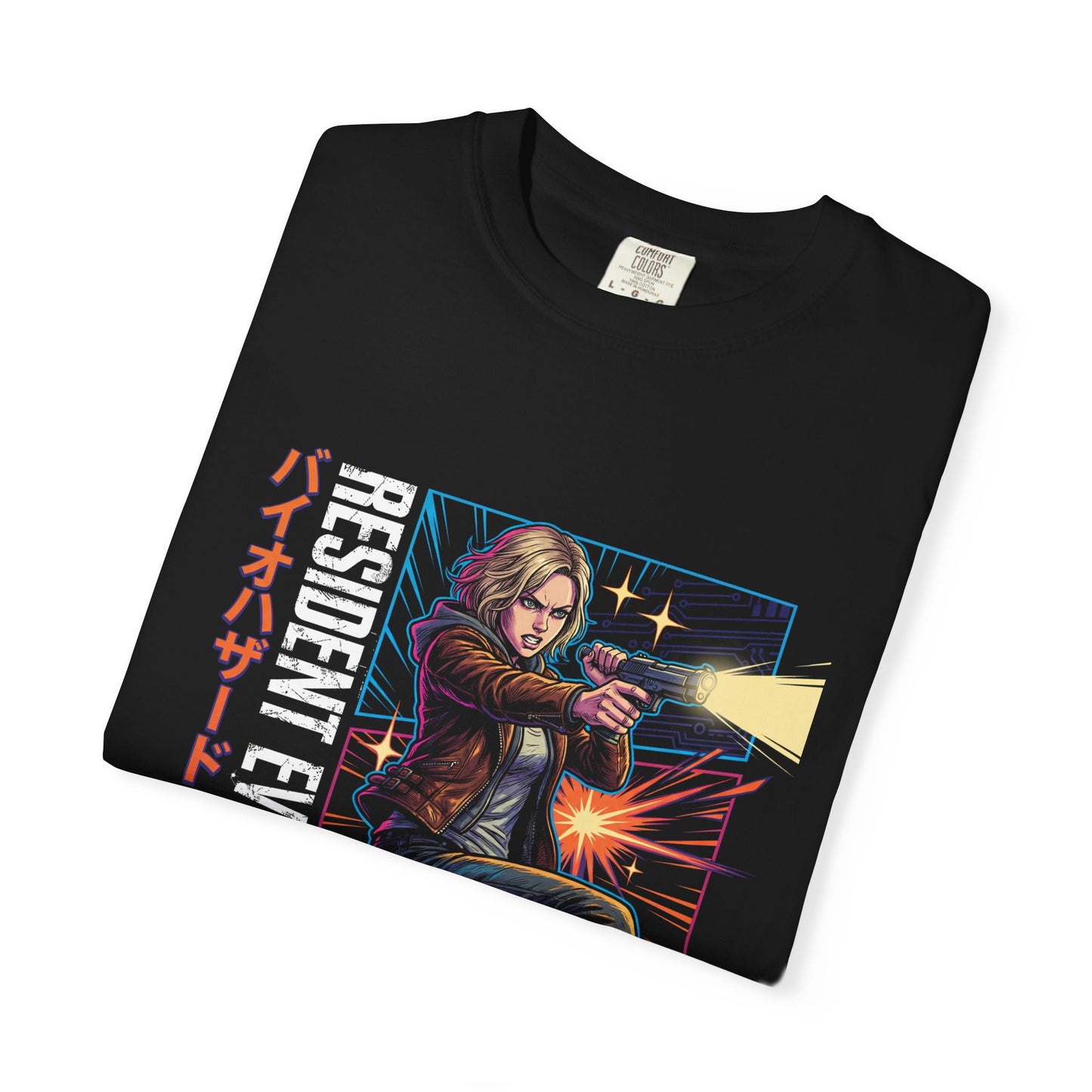 Grace Ashcroft RE9 Mysterious Death Probe Retro Cyberpunk Neon Colors Premium T-Shirt