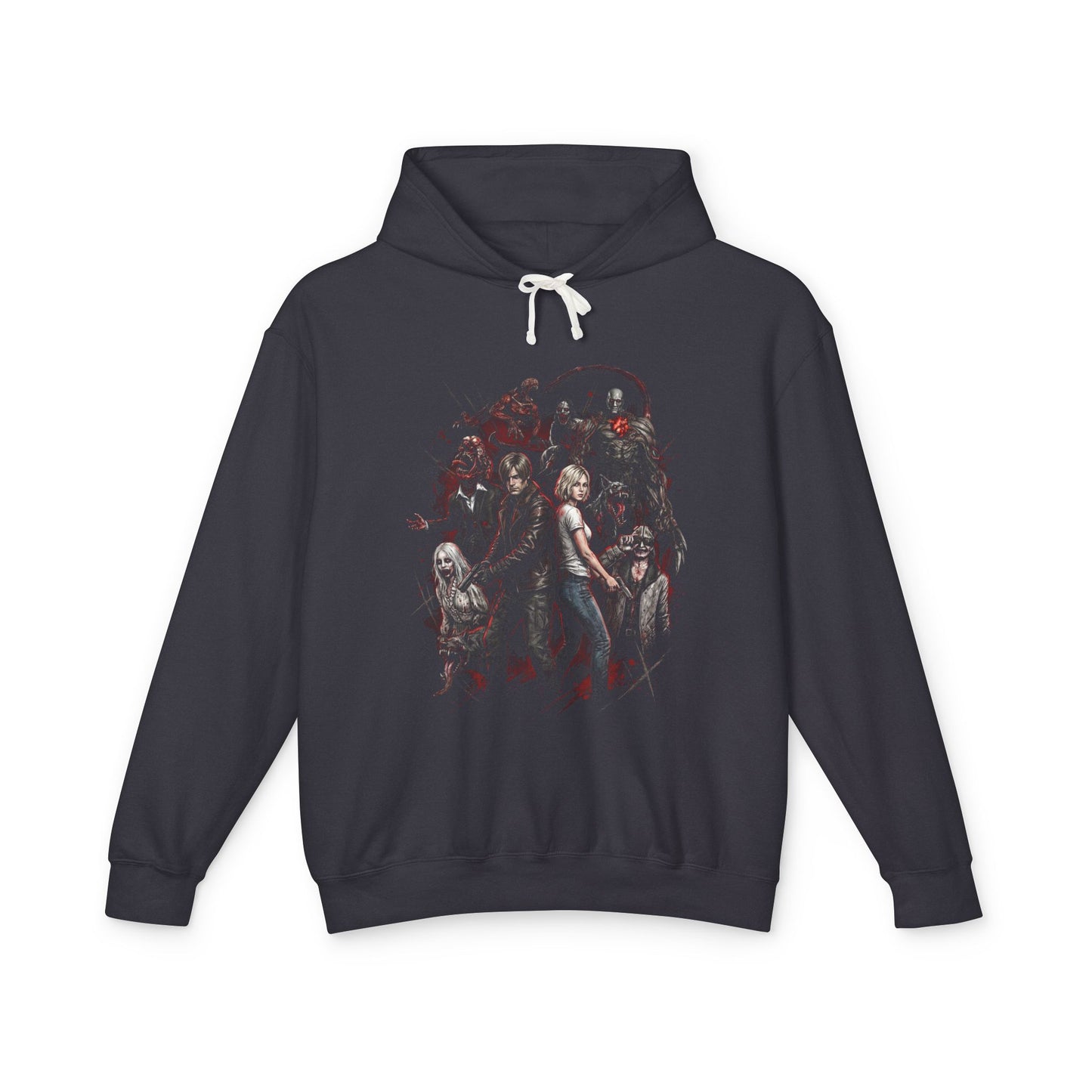 RE Requiem Grace Ashcroft Leon S Kennedy Titan Spinner Zombie Grunge Unisex Premium Hoodie