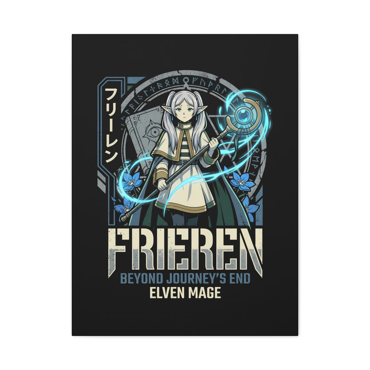Frieren Beyond Journey's End Elven Mage Staff Canvas Print