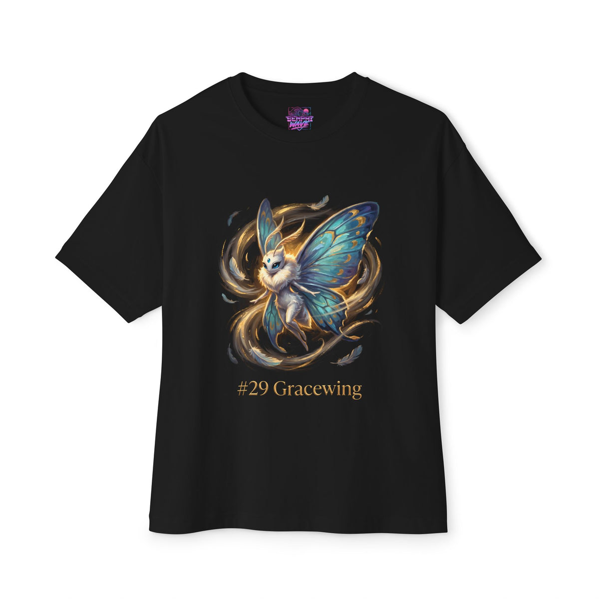 Gracewing Aniimo Gold Oil Painting Creature Art - Oversized Premium Tee