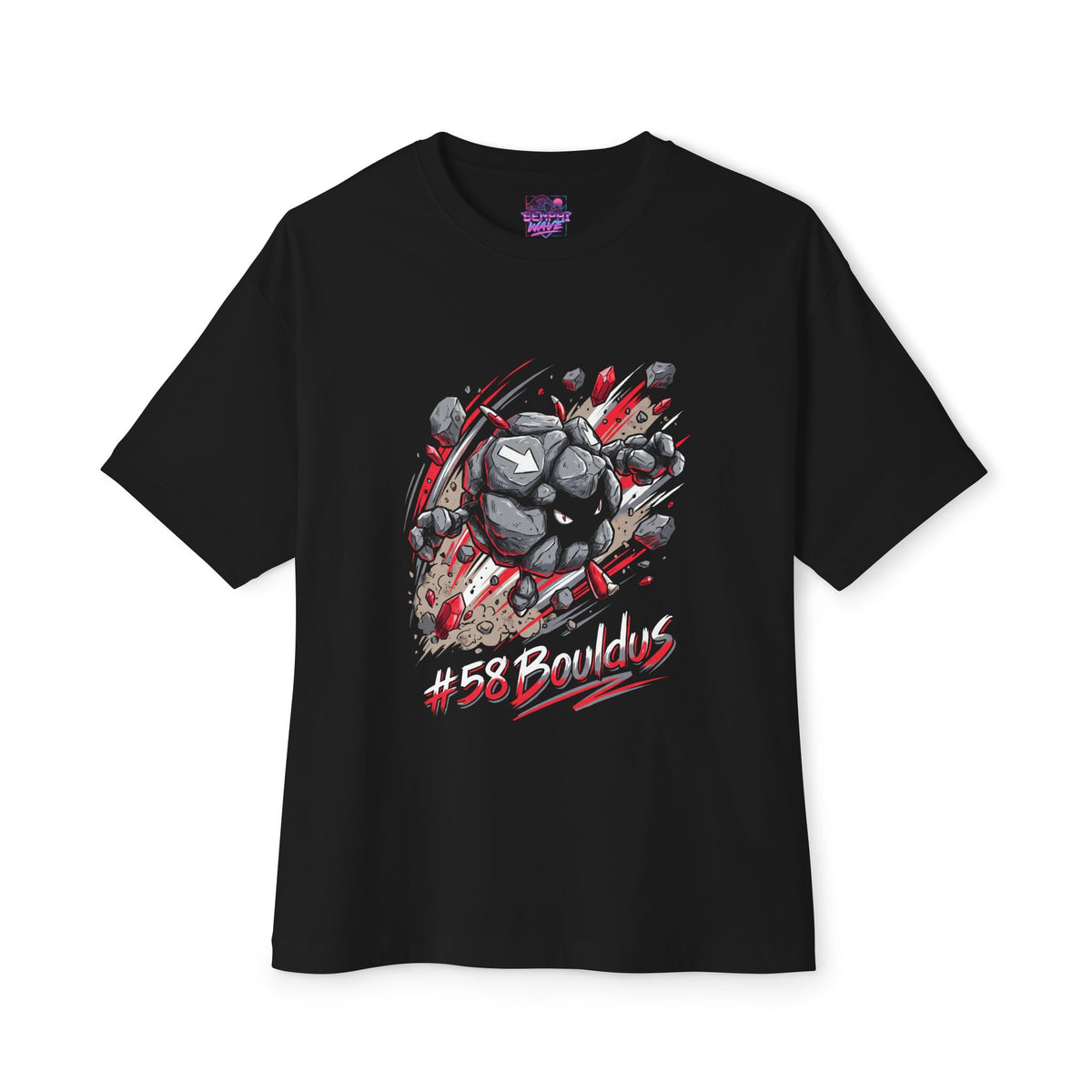 Bouldus Aniimo Elemental Burst Creature Art - Oversized Premium Tee