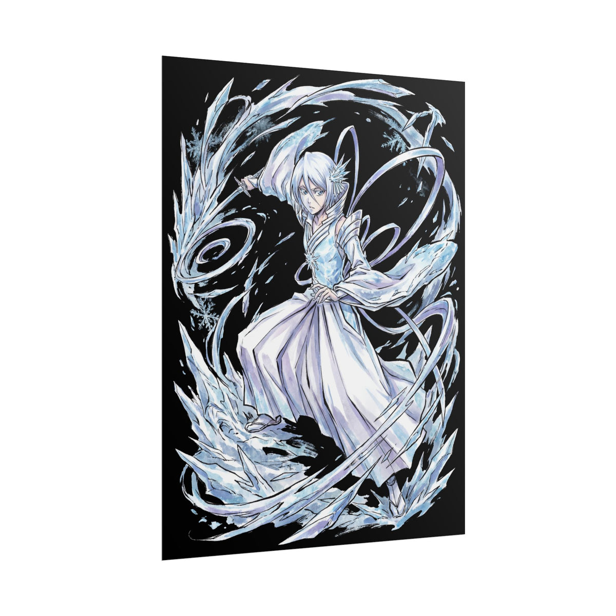 Bleach Rukia Kuchiki Sode no Shirayuki Ice Warrior Poster