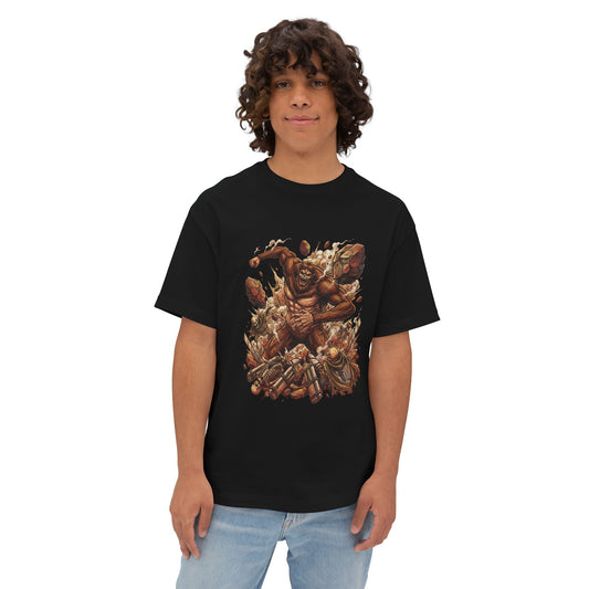 Beast Titan Zeke Yeager Fan Art Portrait Premium Oversized Unisex T-Shirt