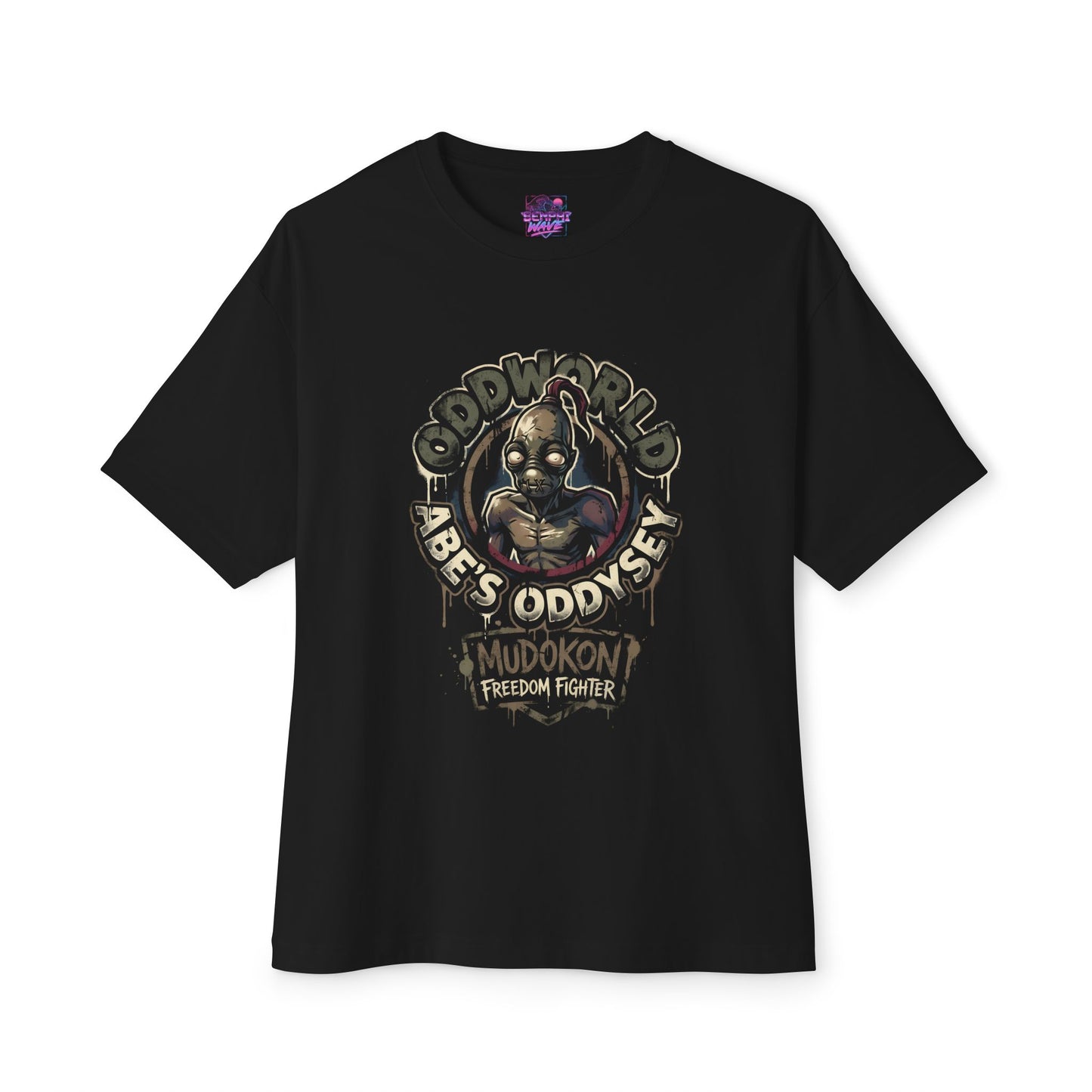 Retro Oddworld Abe – 1997 Platformer Legend Premium Oversized Unisex T-Shirt