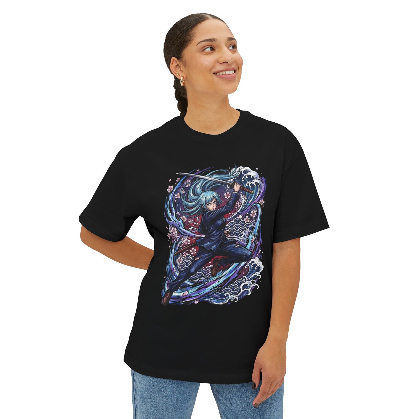 Kasumi Miwa: New Shadow Style Swordswoman JJK Premium Oversized Unisex T-Shirt