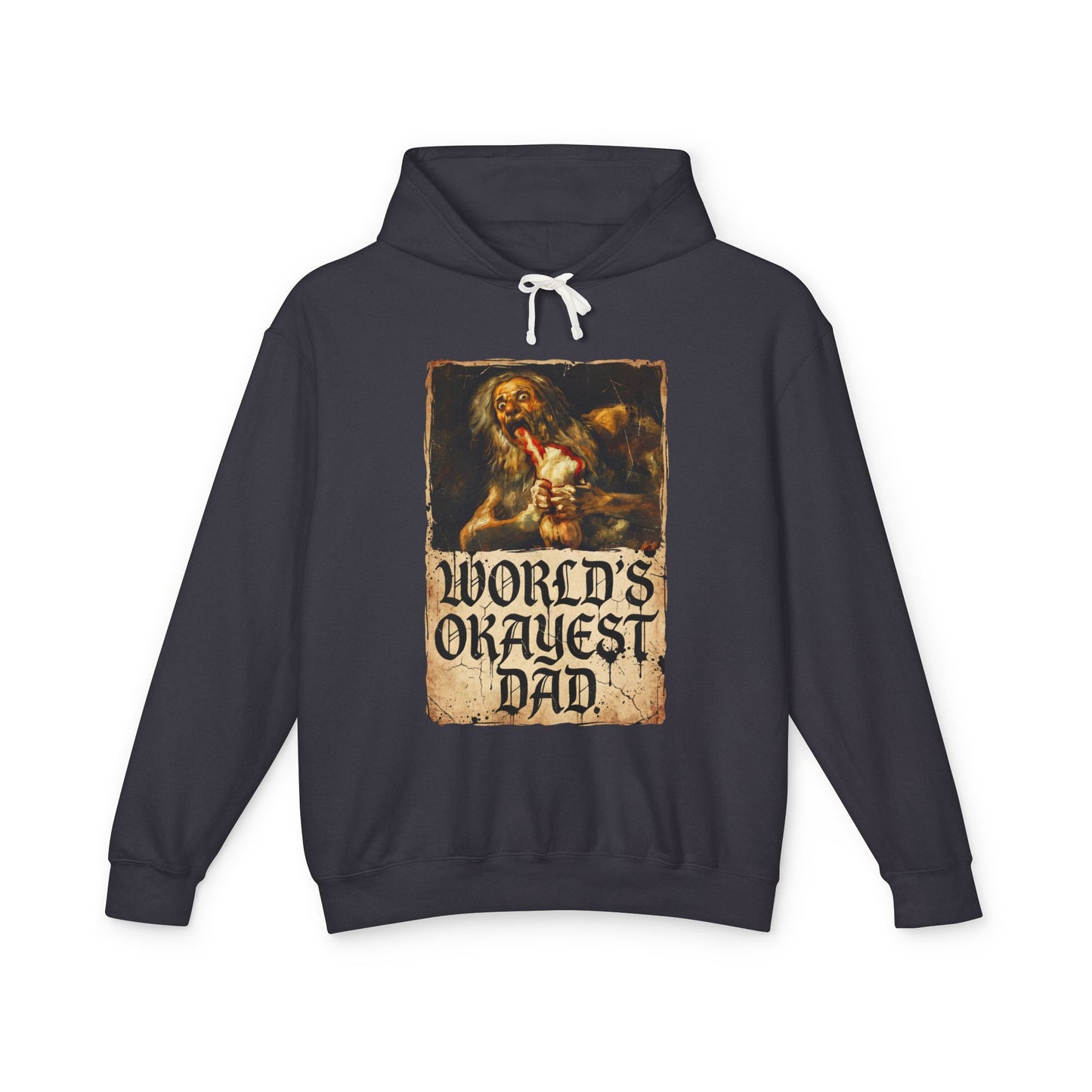 Saturn Devouring His Son Meme – Relatable Family Dinner Cursed Humor Devour me Daddy Unisex Premium Hoodie