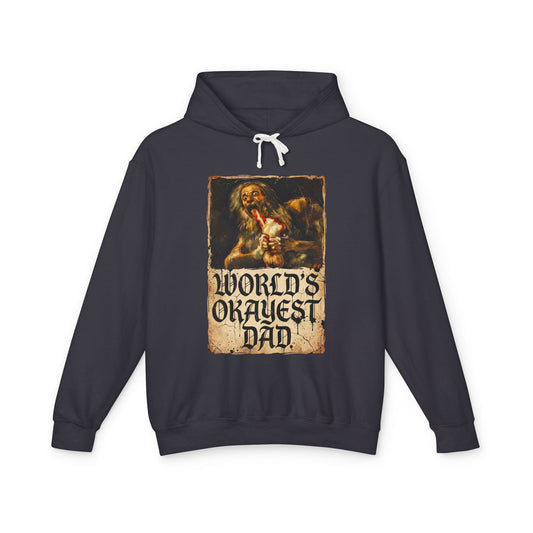 Saturn Devouring His Son Meme – Relatable Family Dinner Cursed Humor Devour me Daddy Unisex Premium Hoodie