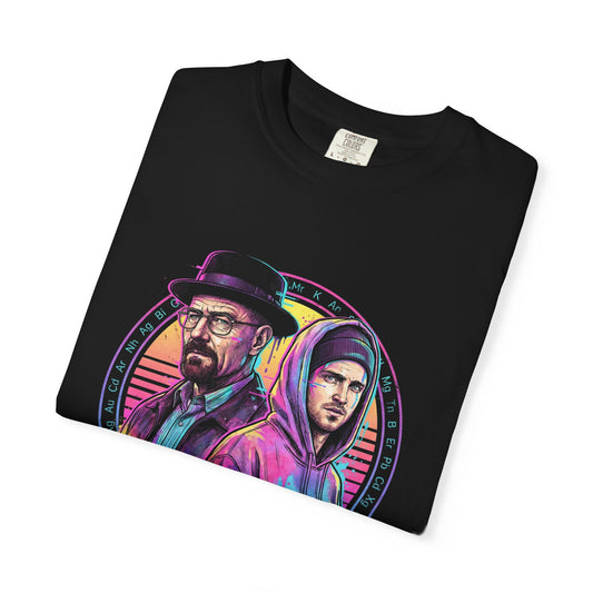 Breaking Bad RV Camper Walter White and Jesse Pinkman Art Vaporwave Synthwave Premium T-Shirt