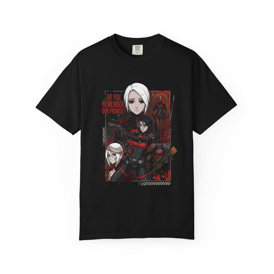Signalis Elster Ariane Promise Under Stars Vaporwave Pixel Art Premium T-Shirt