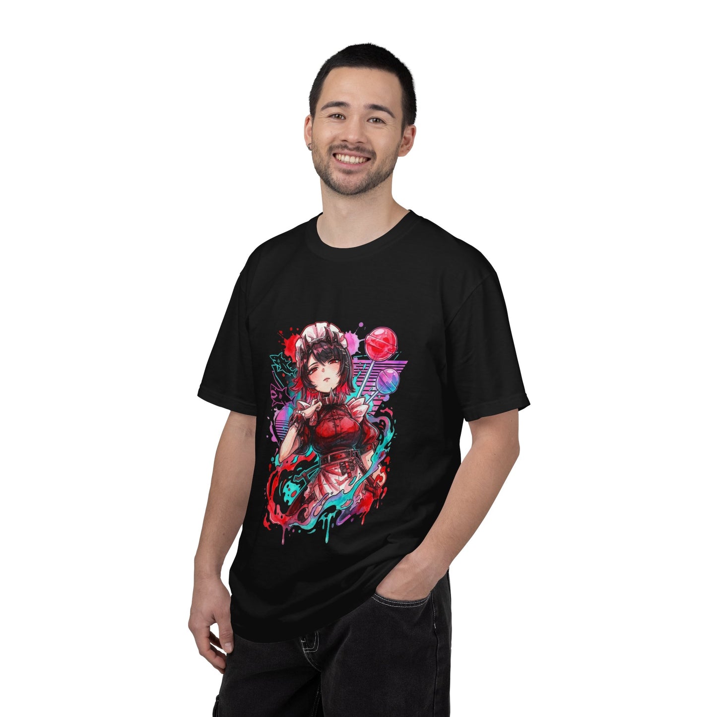 Ellen Joe ZZZ Black Red Outfit Shark Tail Portrait Premium T-Shirt