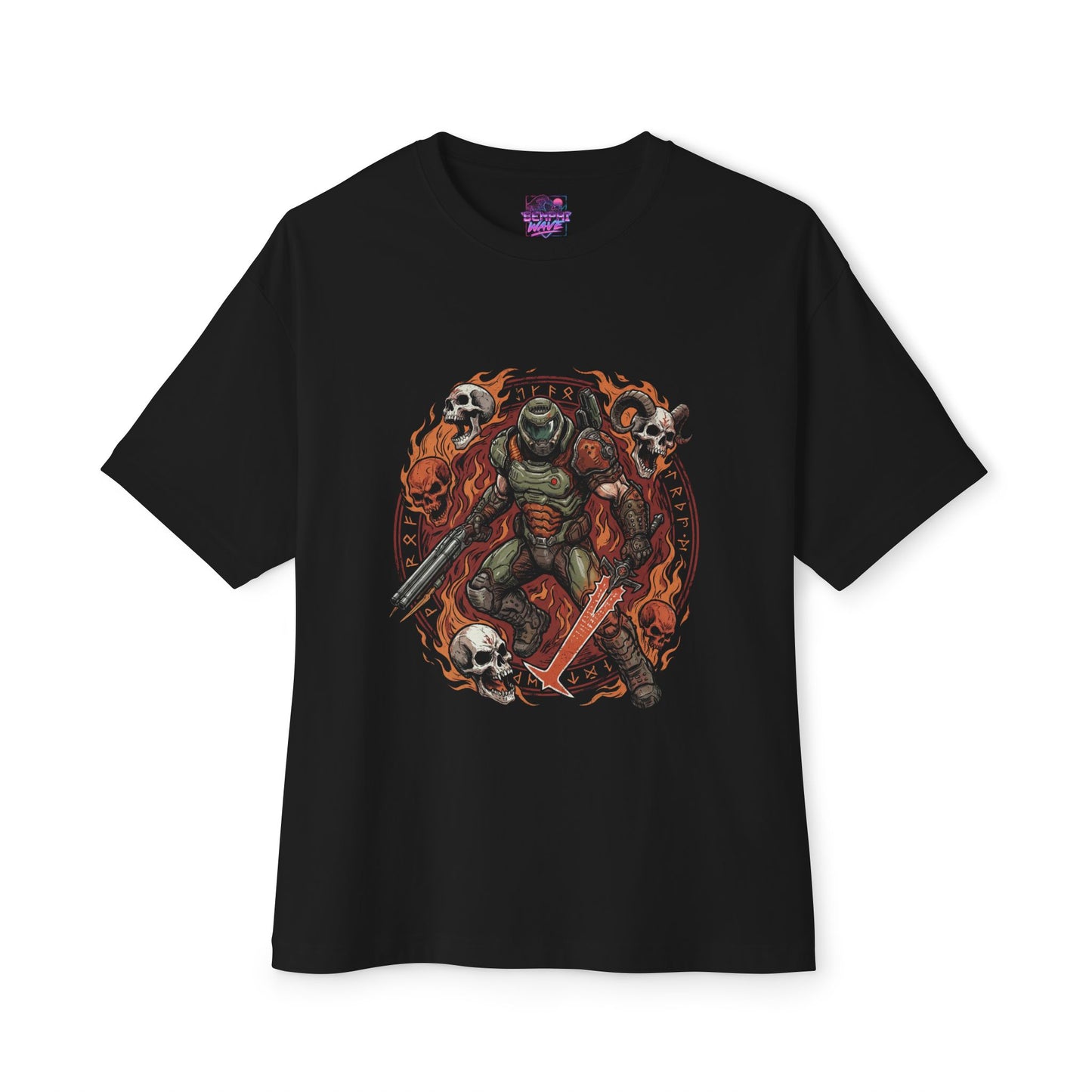Doom Doomslayer: Argent Energy & Demon Slayer Premium Oversized Unisex T-Shirt