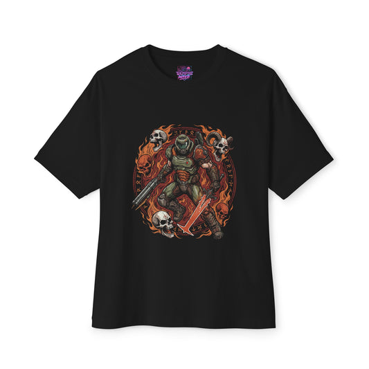 Doom Doomslayer: Argent Energy & Demon Slayer Premium Oversized Unisex T-Shirt