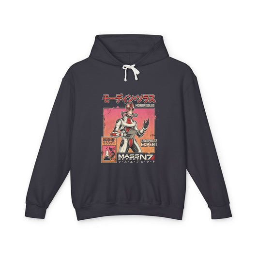 Mass Effect Mordin Genophage Expert Retro Card Fan Art Hoodie