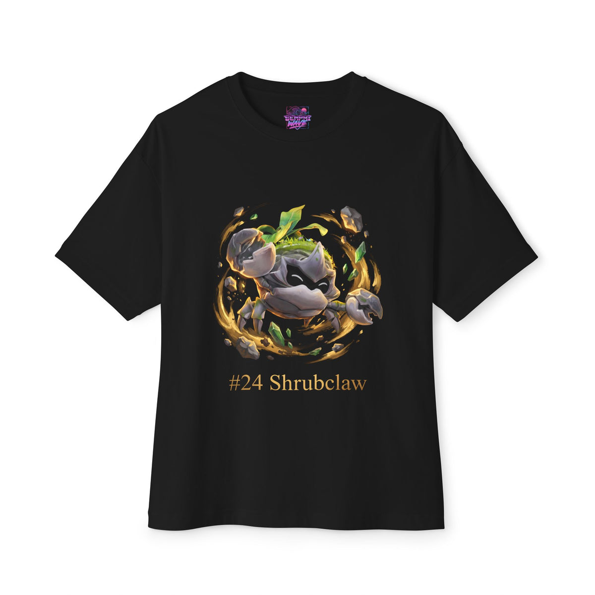 Shrubclaw Aniimo Gold Oil Painting Creature Art - Oversized Premium Tee