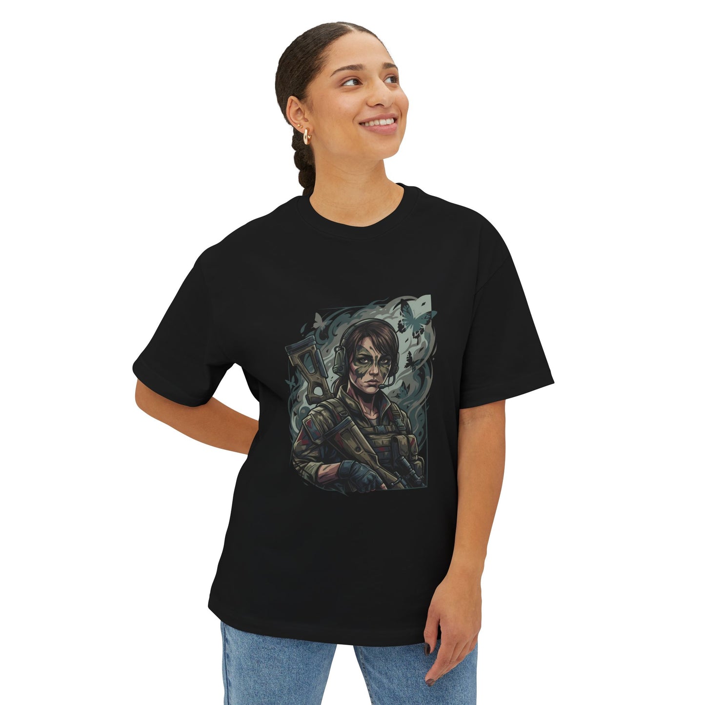 Quiet MGSV: The Sniper Who Never Misses Premium Oversized Unisex T-Shirt