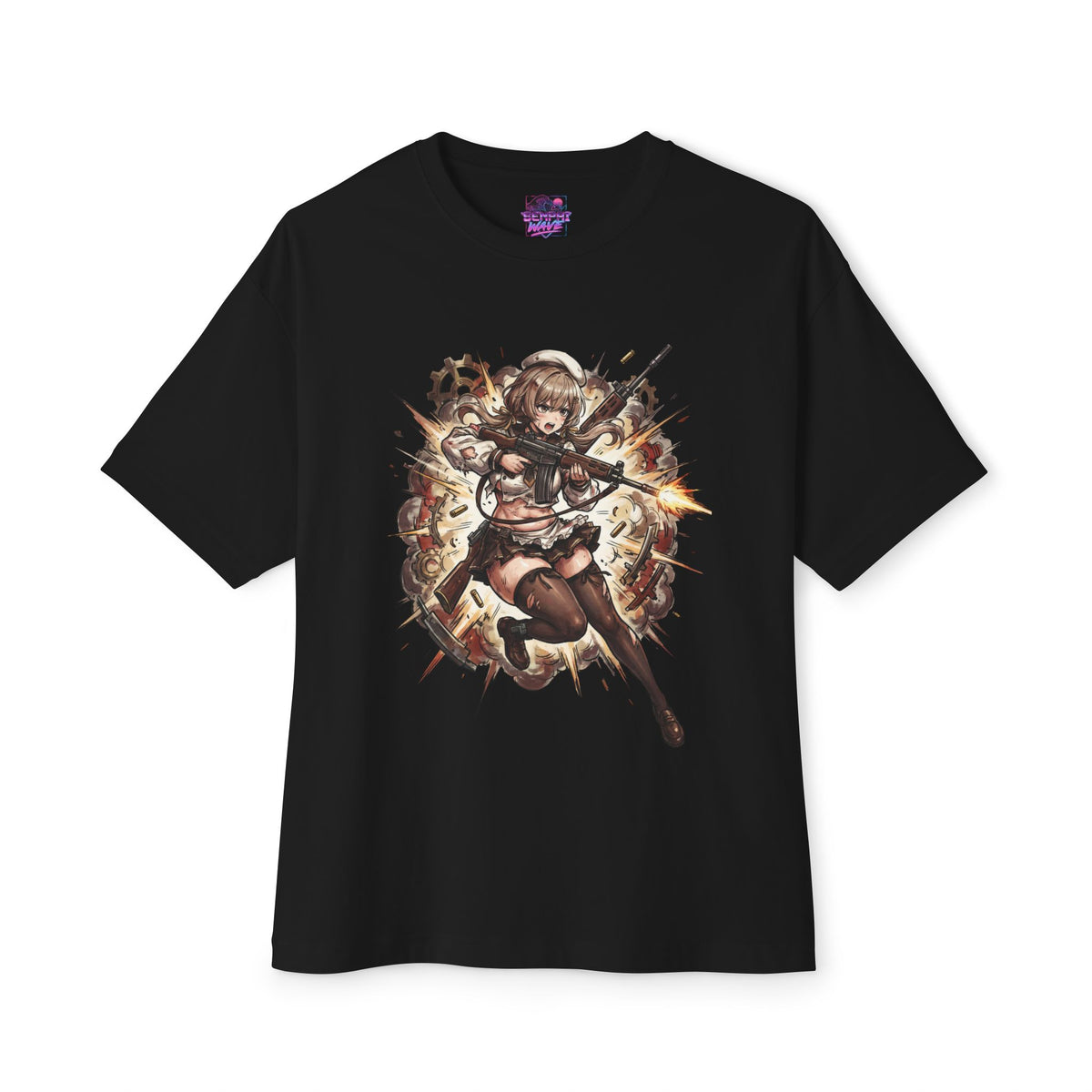 Nikke Bready Beret Rifle Explosion Fan Art Oversized T-Shirt